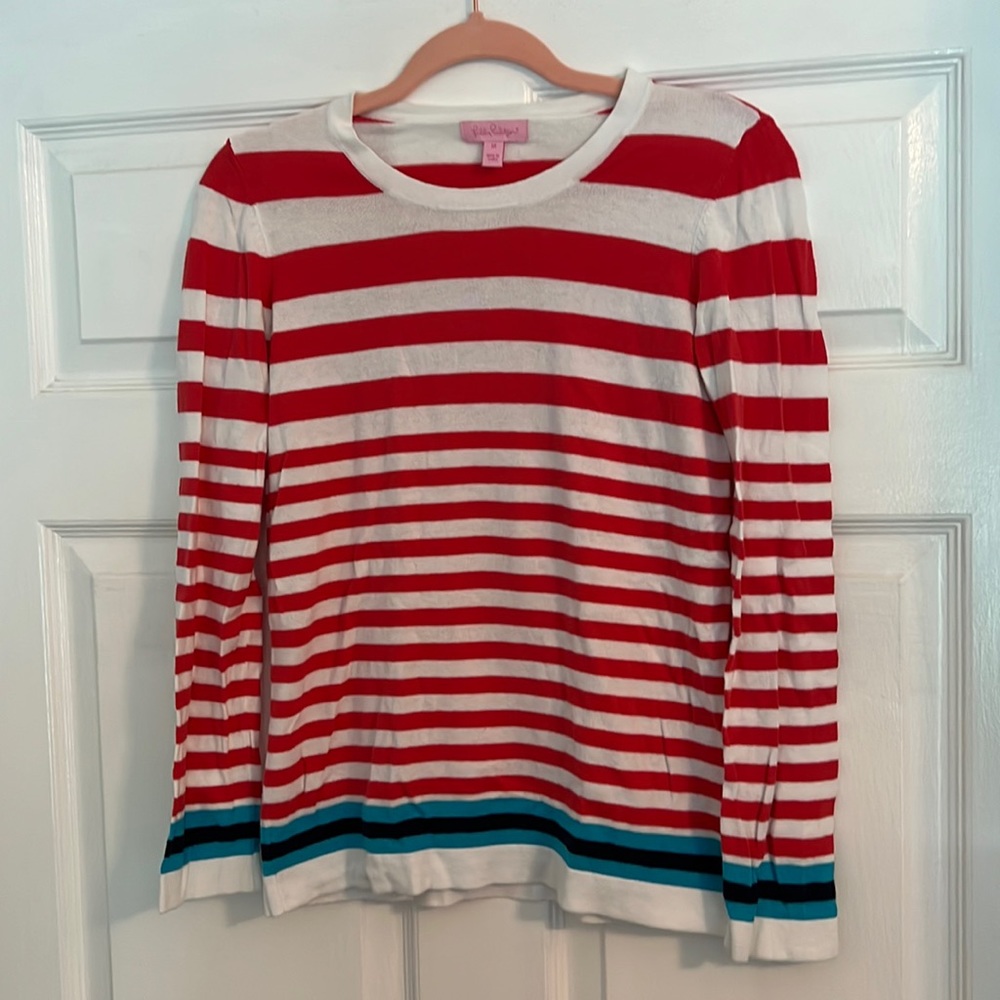 Lilly Pulitzer striped sweater size medium VGUC